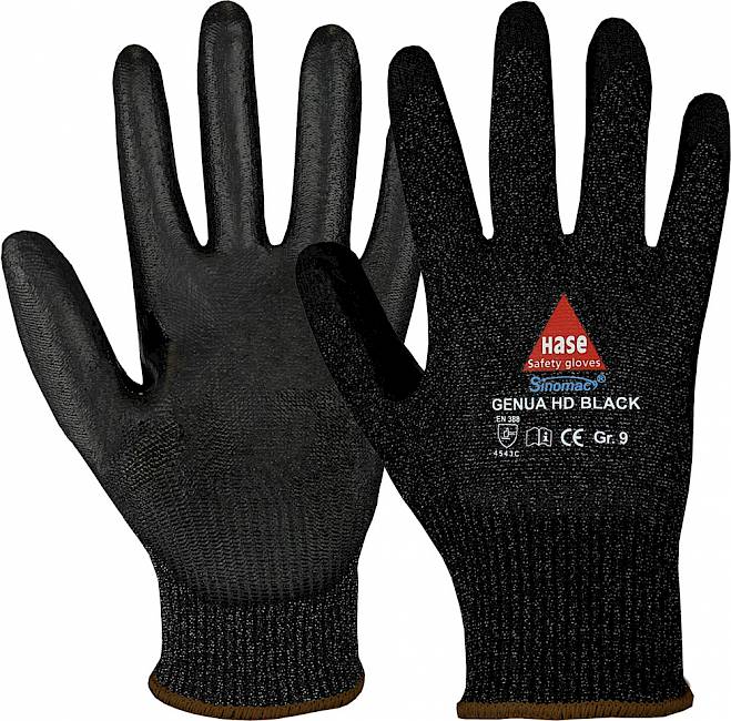 Genua HD Black, Hase Safety Gloves GmbH, Arbeitsschutzprodukte, Sicherheitshandschuhe, Schutzhandschuhe, Handschutz