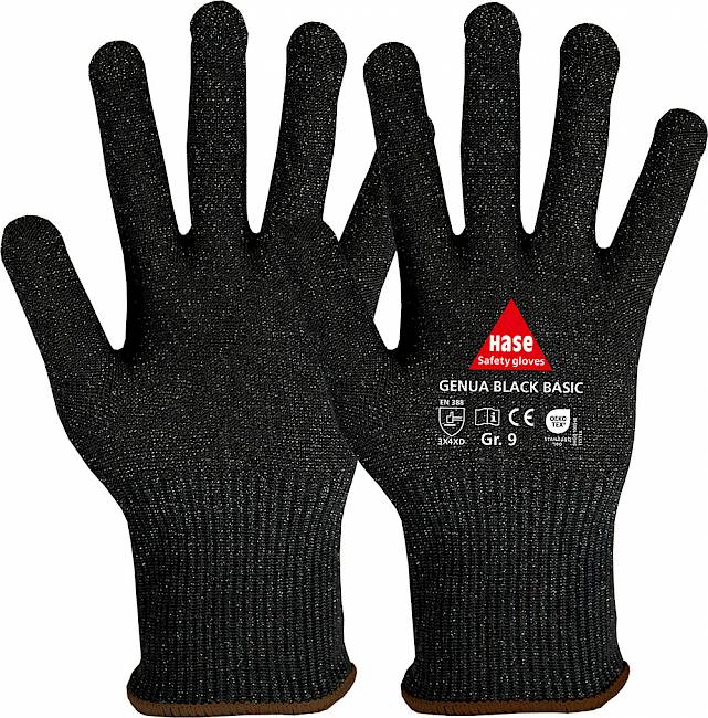 Genua Black Basic, Hase Safety Gloves GmbH, Arbeitsschutzprodukte, Sicherheitshandschuhe, Schutzhandschuhe, Handschutz