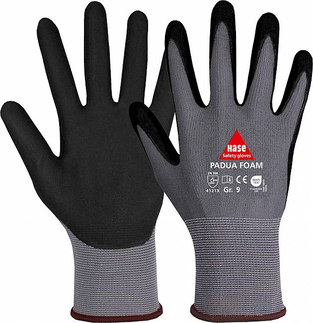 Padua Foam, Hase Safety Gloves GmbH, Arbeitsschutzprodukte, Sicherheitshandschuhe, Schutzhandschuhe, Handschutz