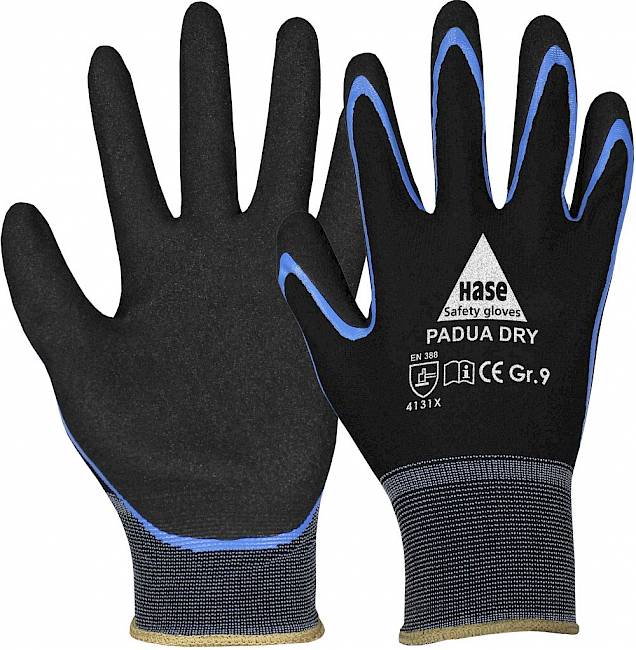 Padua Dry, Hase Safety Gloves GmbH, Arbeitsschutzprodukte, Sicherheitshandschuhe, Schutzhandschuhe, Handschutz