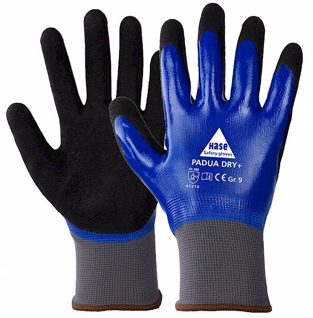 Padua Dry+, Hase Safety Gloves GmbH, Arbeitsschutzprodukte, Sicherheitshandschuhe, Schutzhandschuhe, Handschutz