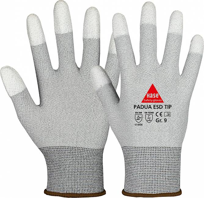 Padua ESD Tip, Hase Safety Gloves GmbH, Arbeitsschutzprodukte, Sicherheitshandschuhe, Schutzhandschuhe, Handschutz