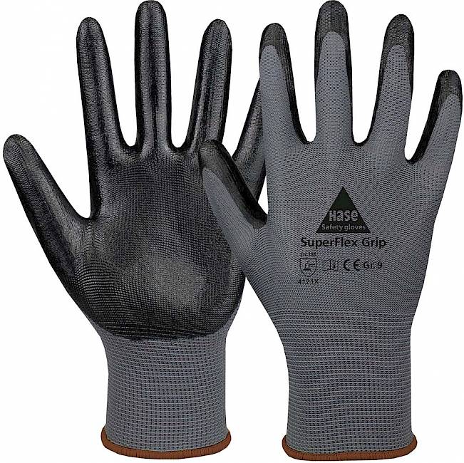 SuperFlex Grip, Hase Safety Gloves GmbH, Arbeitsschutzprodukte, Sicherheitshandschuhe, Schutzhandschuhe, Handschutz